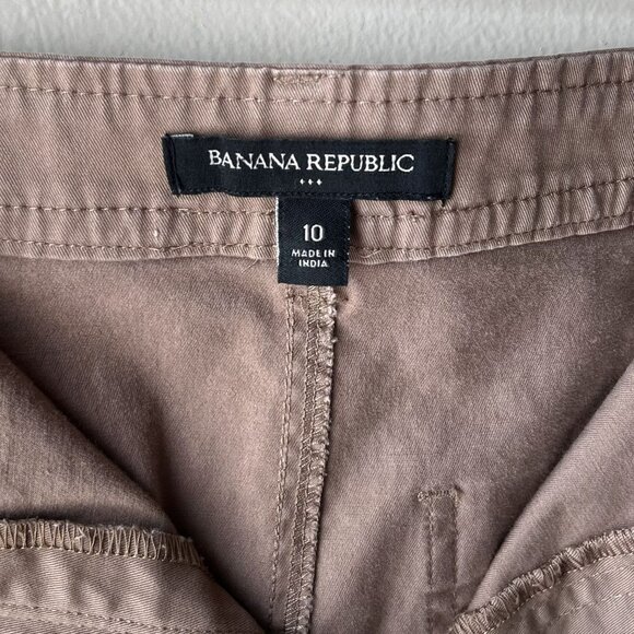 Banana Republic Khaki Brown Utility Cargo Style Mini Skirt - Picture 9 of 9